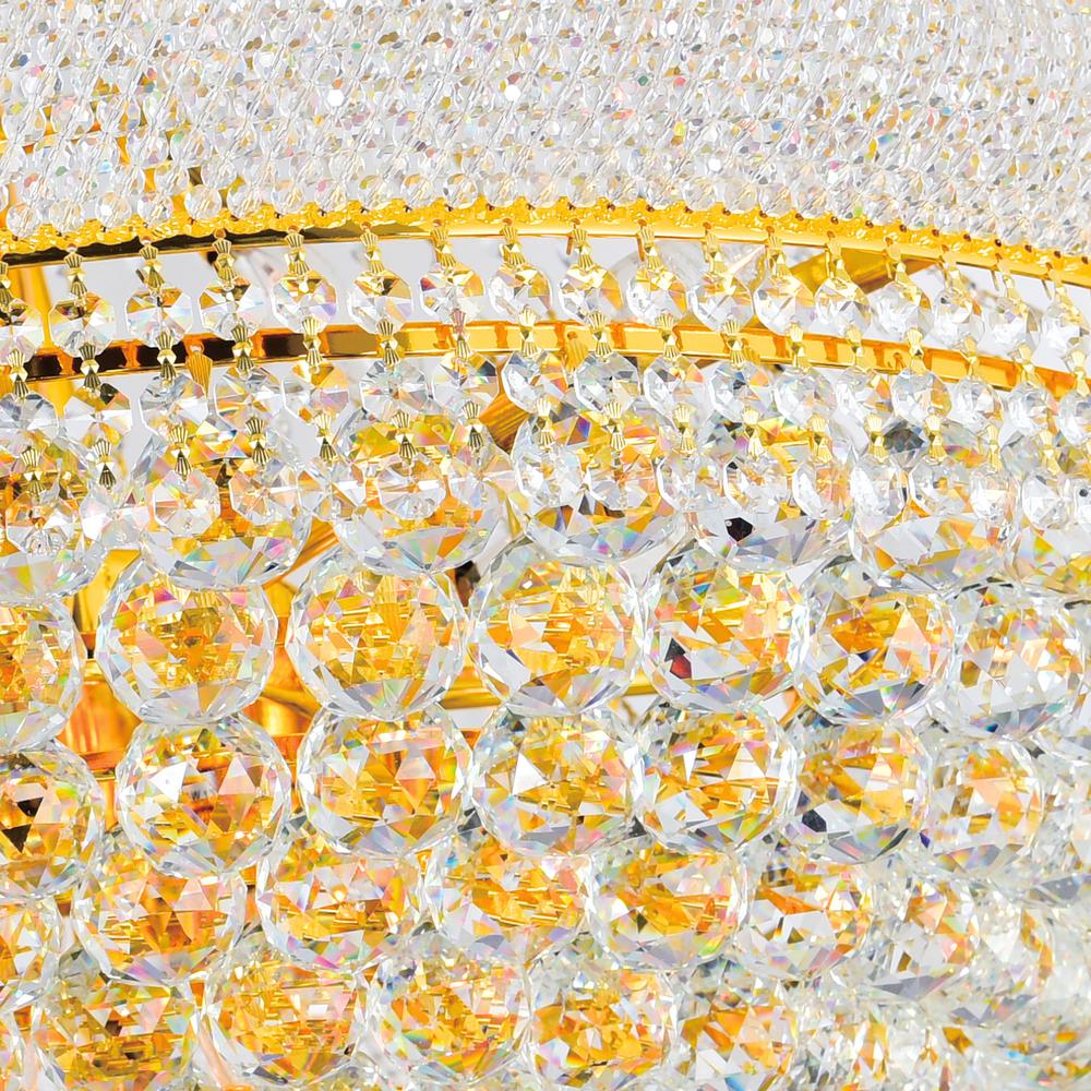 Empire 38 Light Down Chandelier With Gold Finish. Picture 6