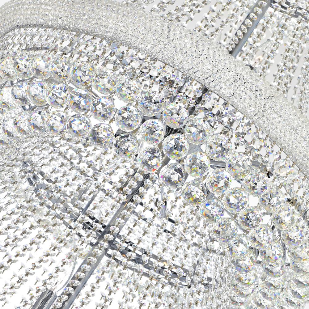 Empire 42 Light Down Chandelier With Chrome Finish. Picture 3