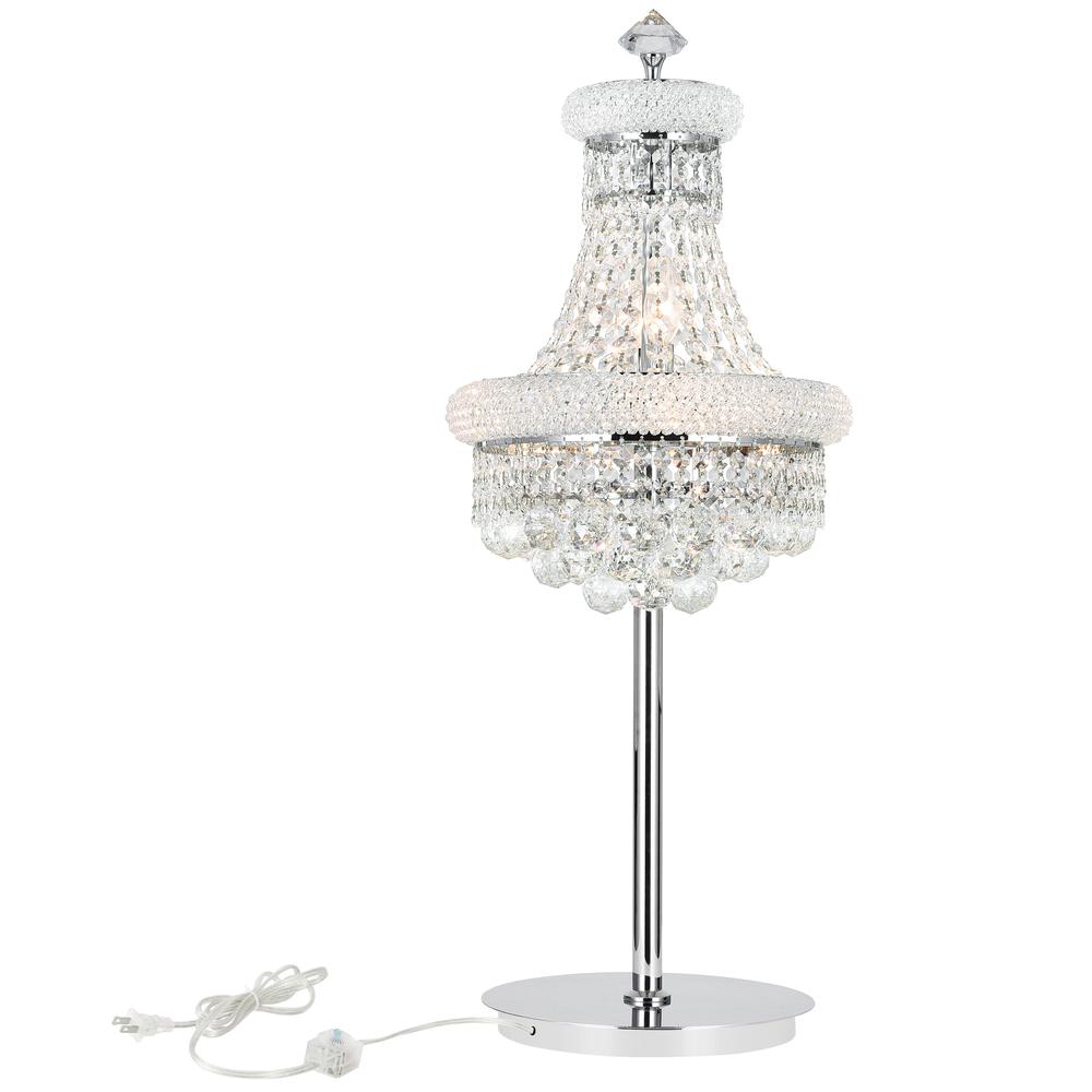 Empire 6 Light Table Lamp With Chrome Finish. Picture 1