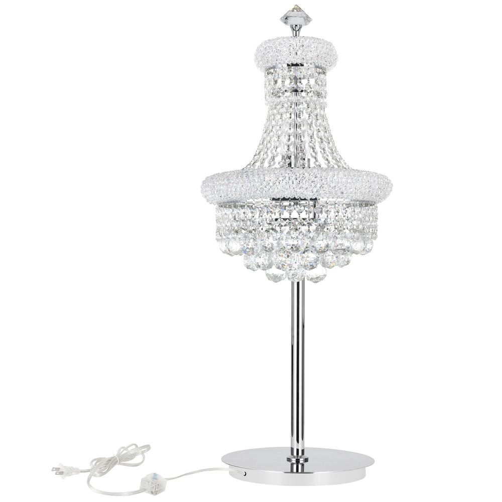 Empire 6 Light Table Lamp With Chrome Finish. Picture 6