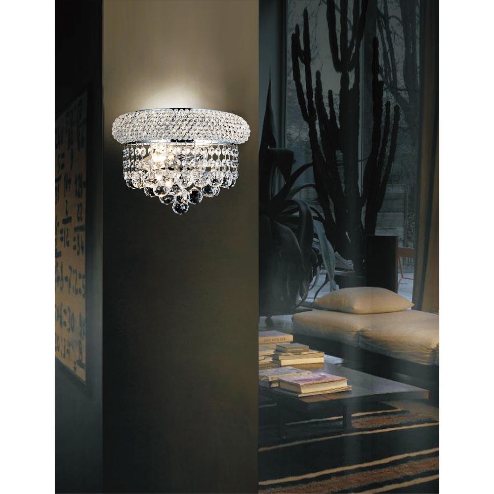 Empire 2 Light Wall Sconce With Chrome Finish. Picture 5