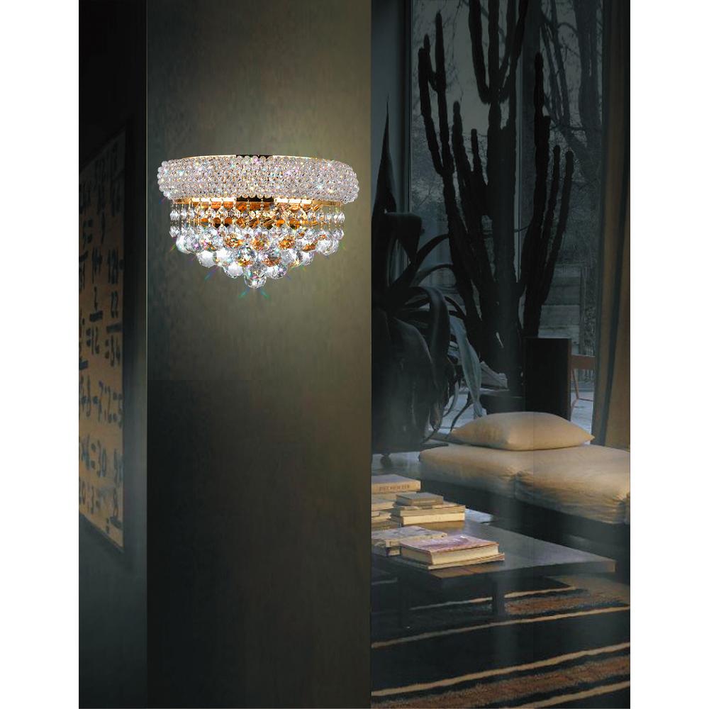 Empire 2 Light Wall Sconce With Gold Finish. Picture 5