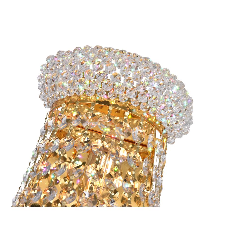 Empire 3 Light Wall Sconce With Gold Finish. Picture 5