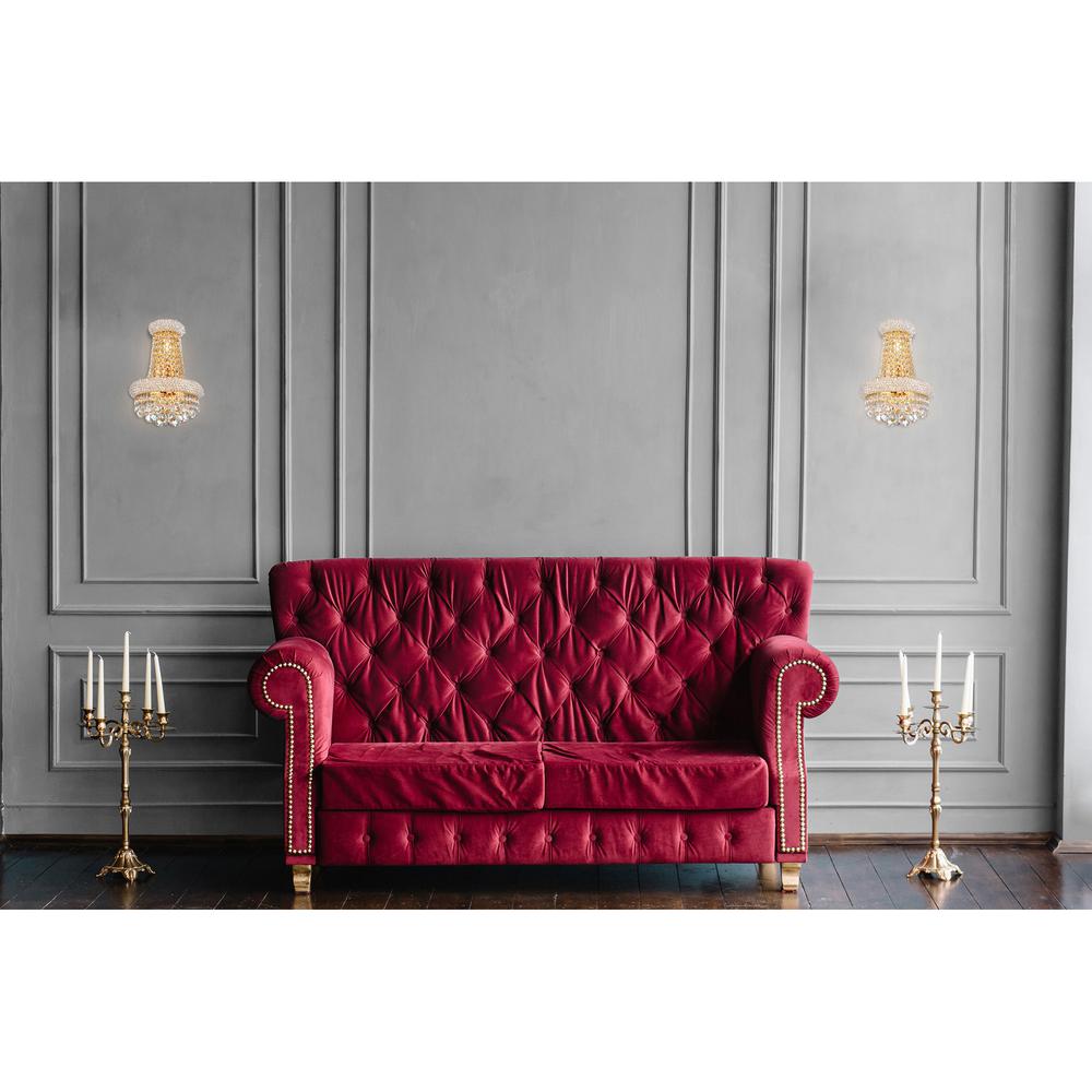 Empire 3 Light Wall Sconce With Gold Finish. Picture 7