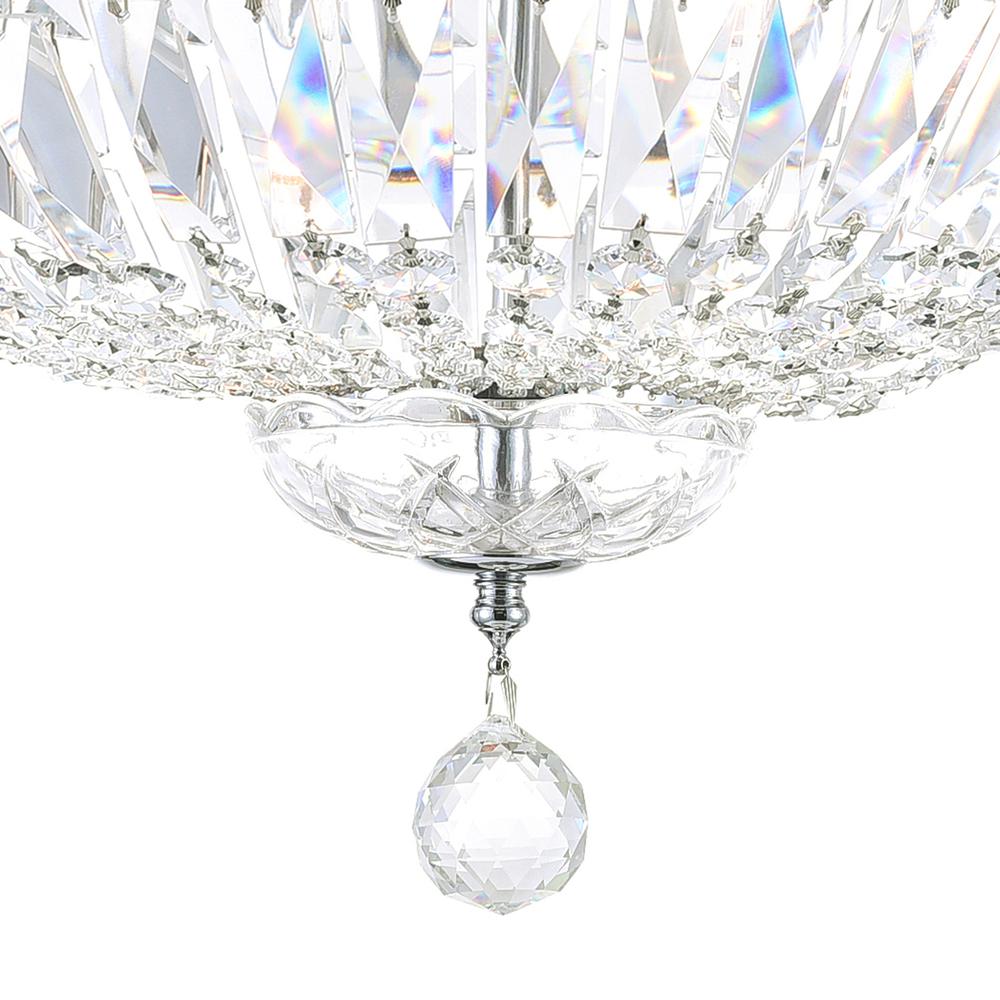 Stefania 5 Light Bowl Flush Mount With Chrome Finish. Picture 5