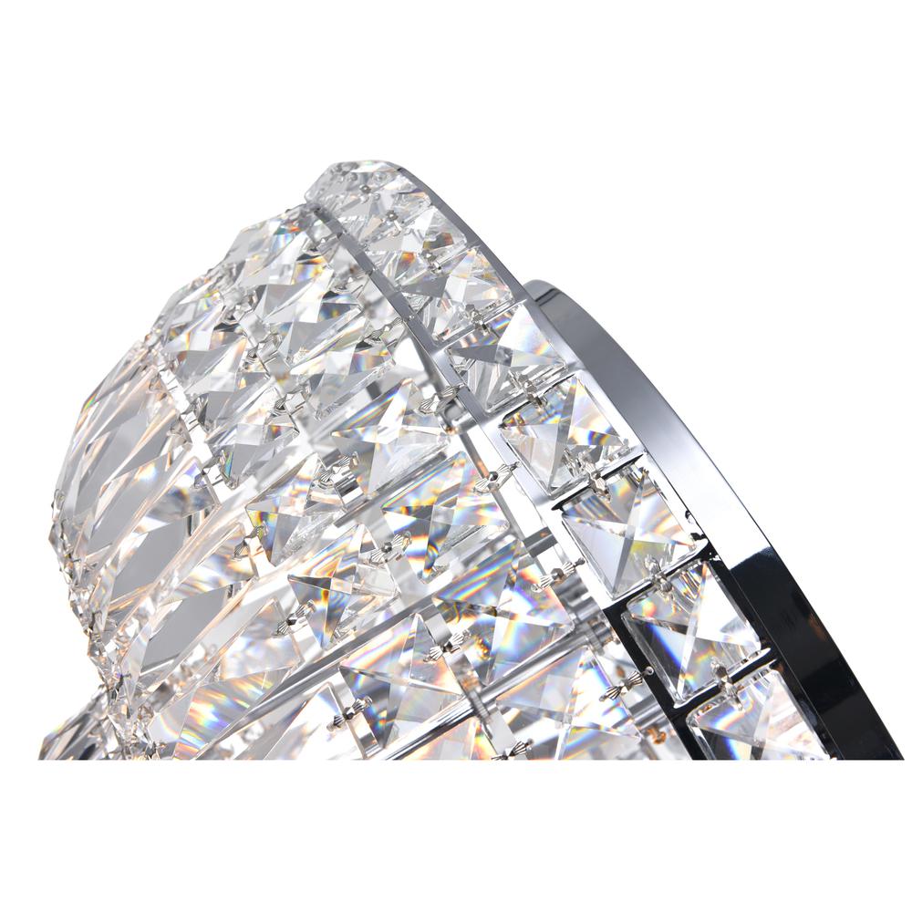 Stefania 8 Light Bowl Flush Mount With Chrome Finish. Picture 2