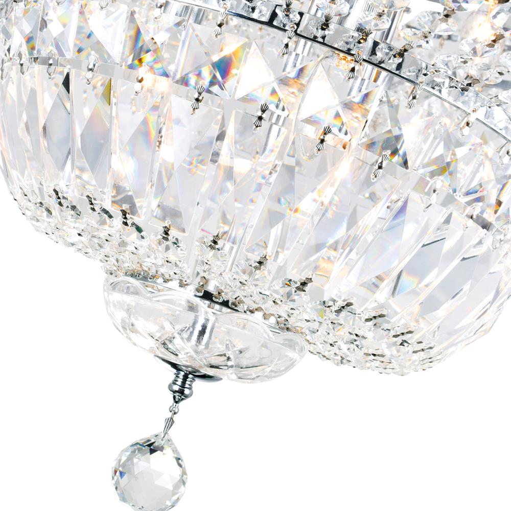 Stefania 16 Light Bowl Flush Mount With Chrome Finish. Picture 3