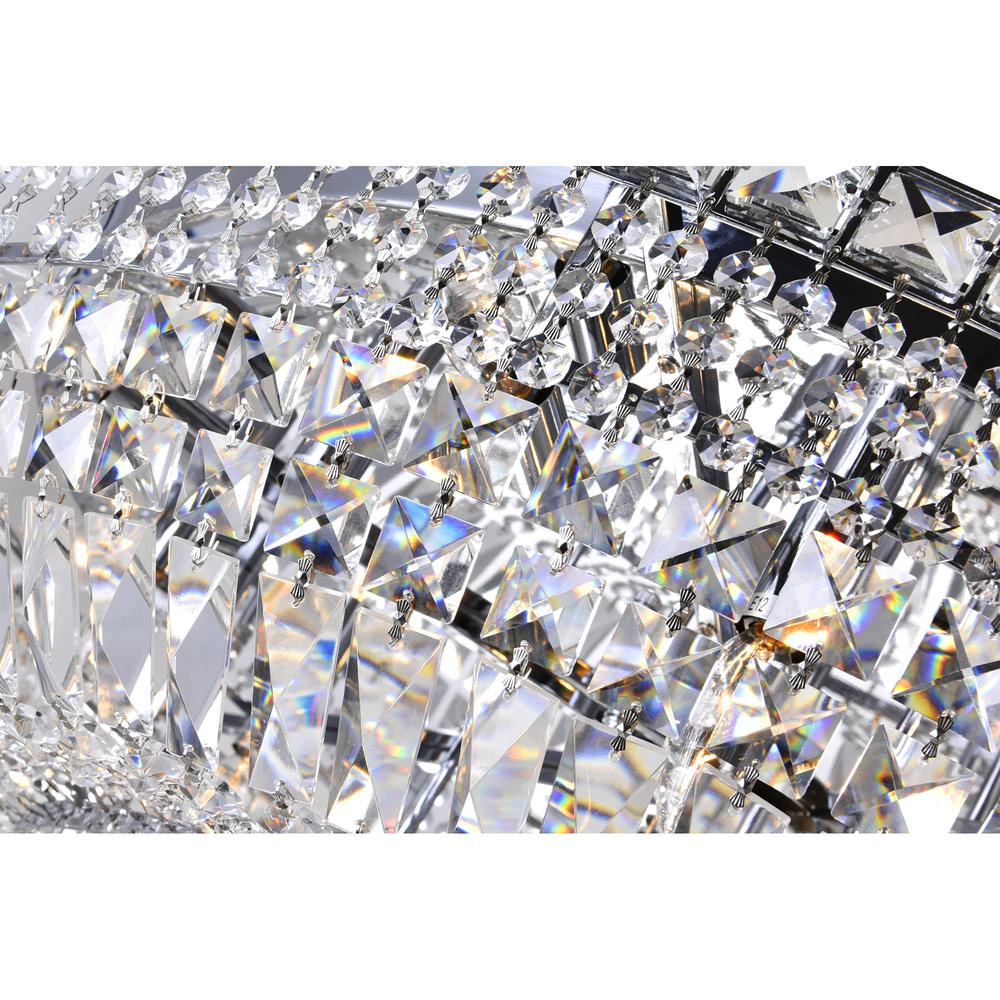 Stefania 21 Light Bowl Flush Mount With Chrome Finish. Picture 2