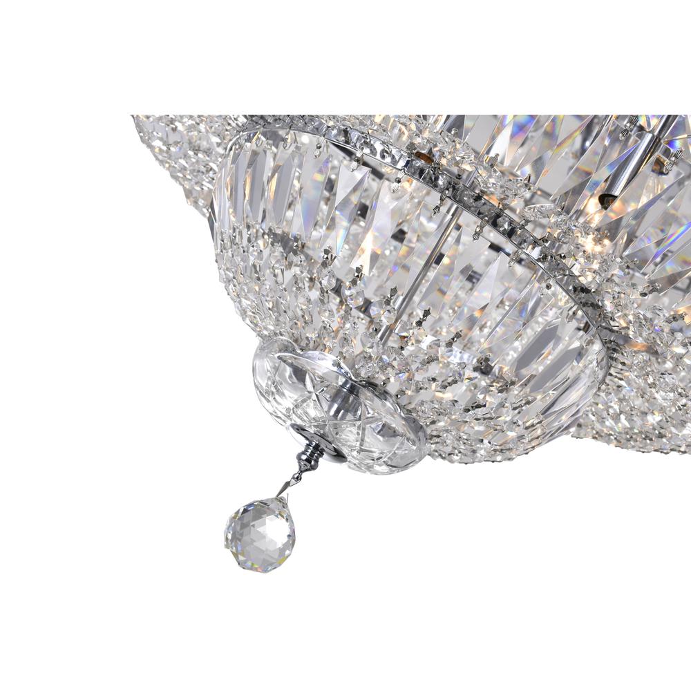 Stefania 21 Light Bowl Flush Mount With Chrome Finish. Picture 3