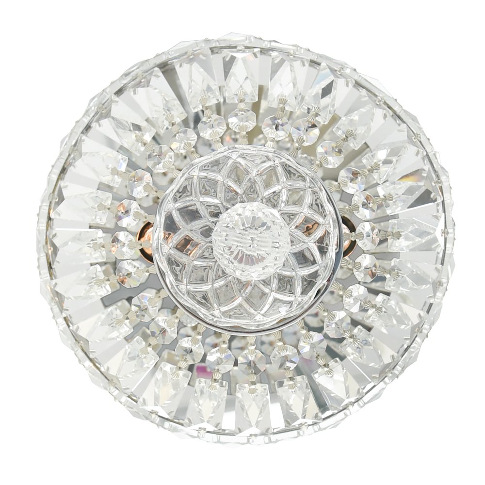 Stefania 2 Light Bowl Flush Mount With Chrome Finish. Picture 3