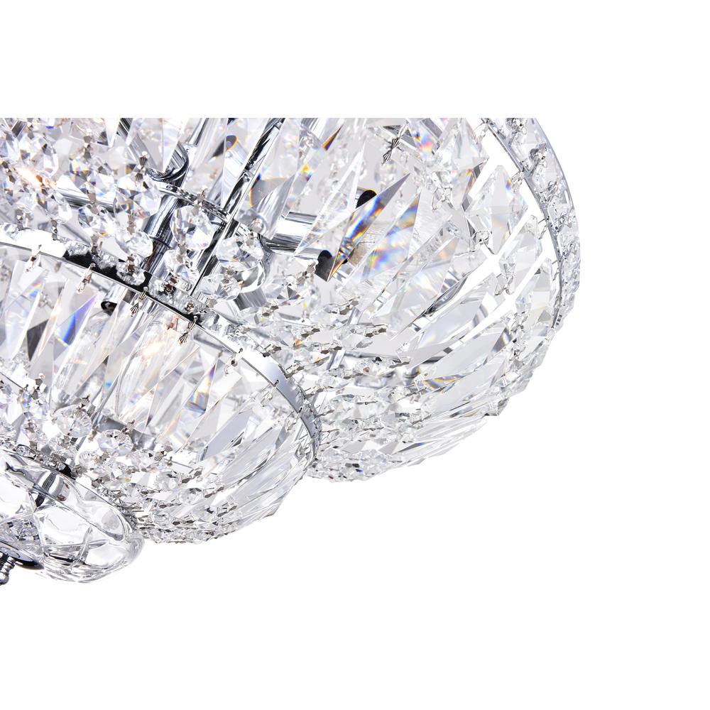 Stefania 8 Light Down Chandelier With Chrome Finish. Picture 3