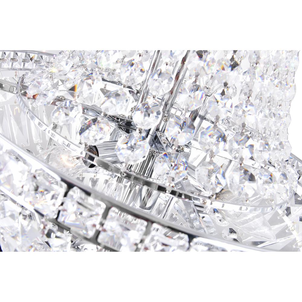 Stefania 8 Light Down Chandelier With Chrome Finish. Picture 5