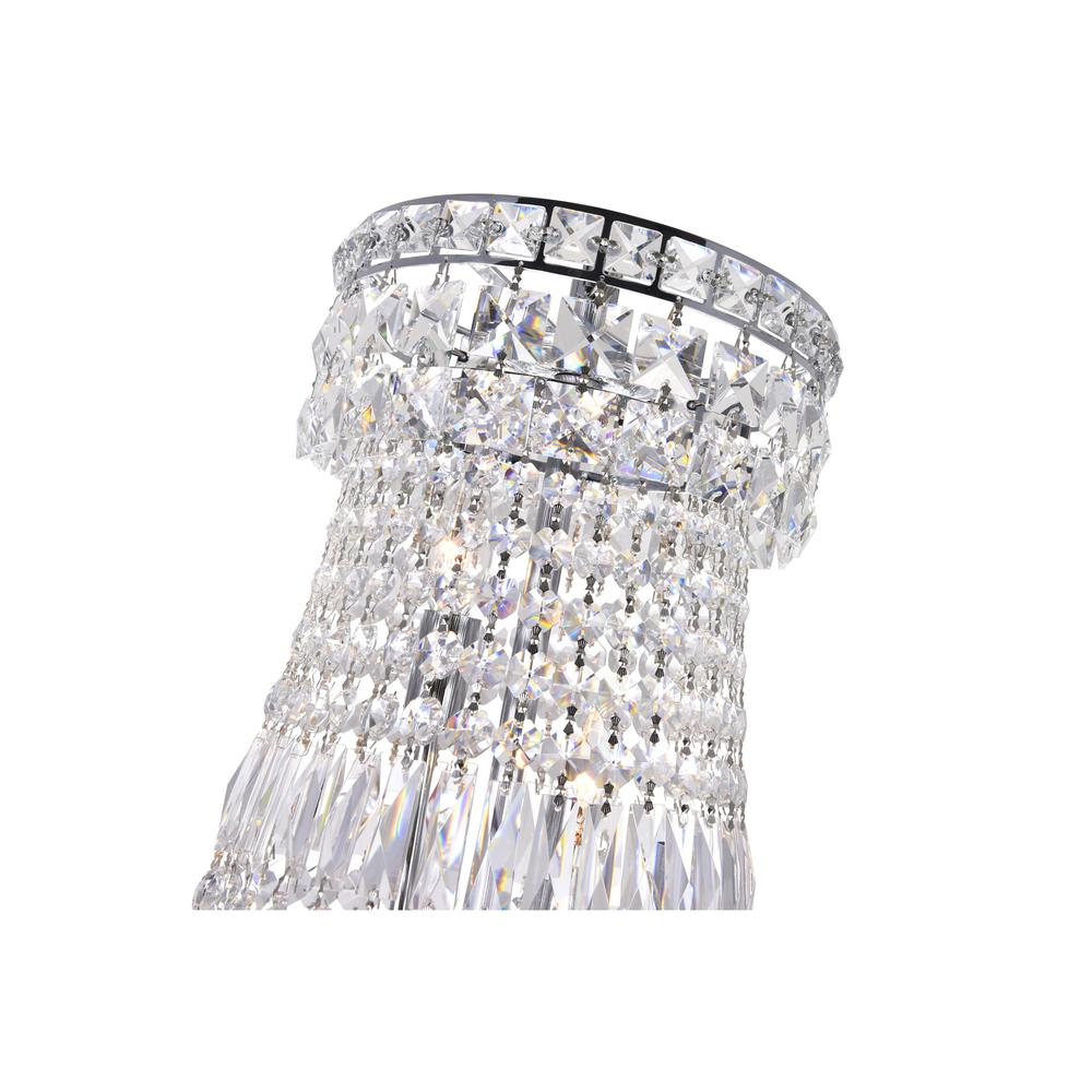 Stefania 13 Light Down Chandelier With Chrome Finish. Picture 5