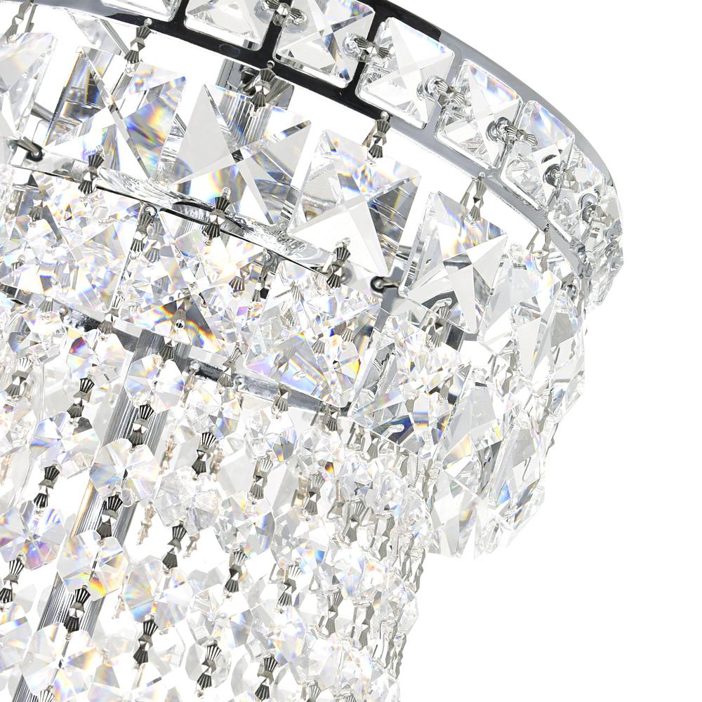 Stefania 17 Light Down Chandelier With Chrome Finish. Picture 5