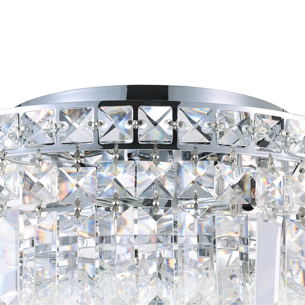 Colosseum 4 Light Flush Mount With Chrome Finish. Picture 5