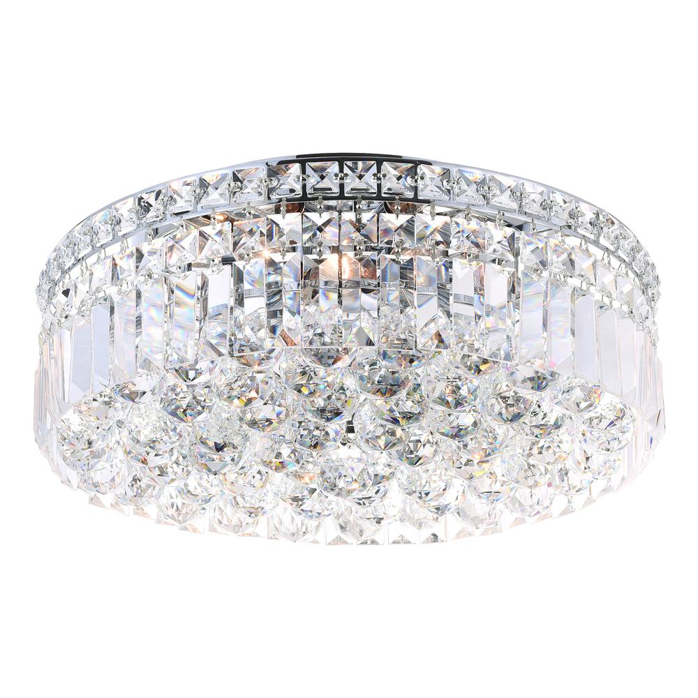 Colosseum 4 Light Flush Mount With Chrome Finish. Picture 2