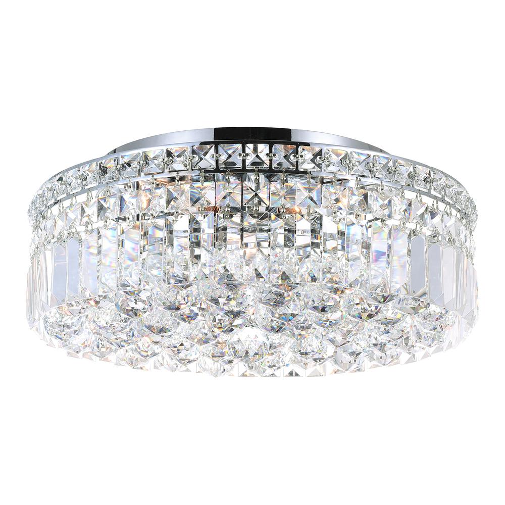 Colosseum 5 Light Flush Mount With Chrome Finish. Picture 1