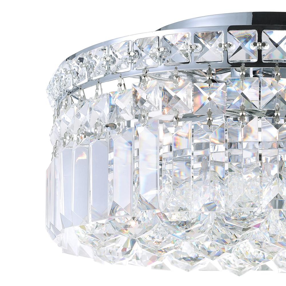 Colosseum 8 Light Flush Mount With Chrome Finish. Picture 3
