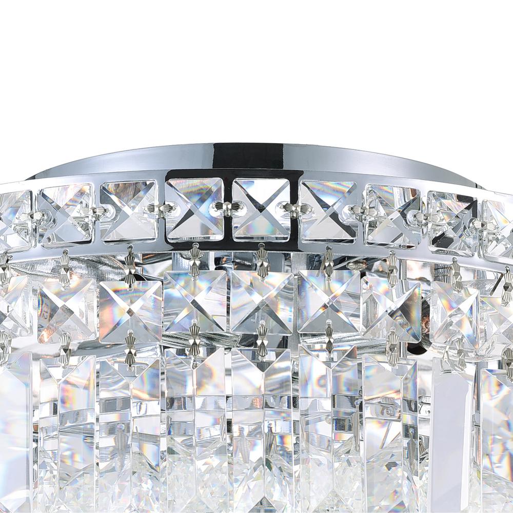 Colosseum 8 Light Flush Mount With Chrome Finish. Picture 4