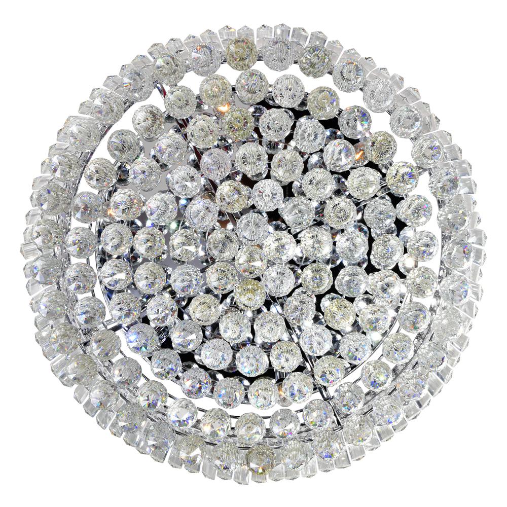 Colosseum 10 Light Flush Mount With Chrome Finish. Picture 2