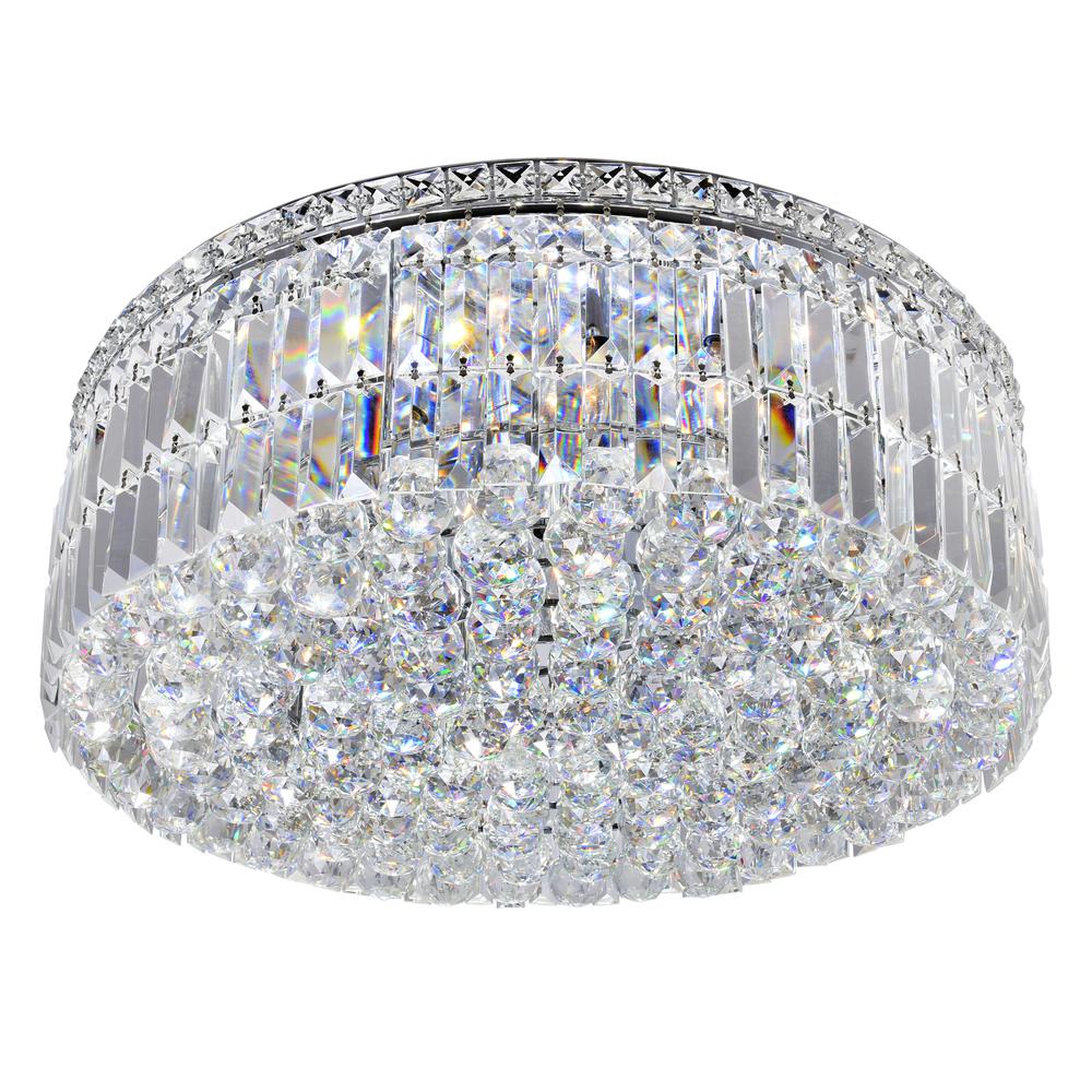 Colosseum 10 Light Flush Mount With Chrome Finish. Picture 3