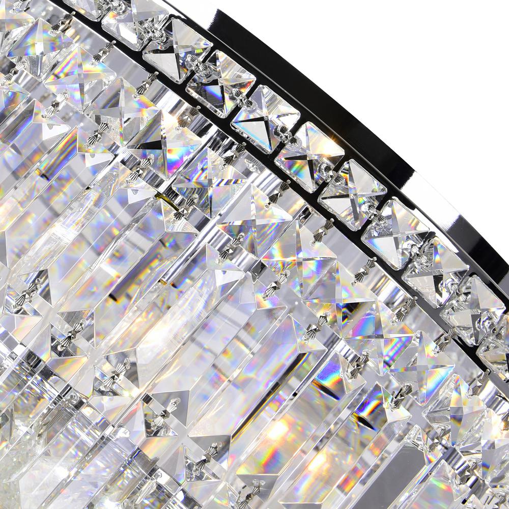 Colosseum 10 Light Flush Mount With Chrome Finish. Picture 5