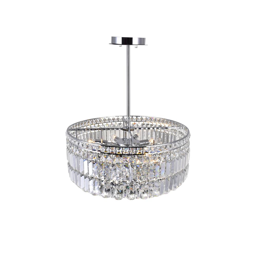 Colosseum 8 Light Down Chandelier With Chrome Finish. Picture 2