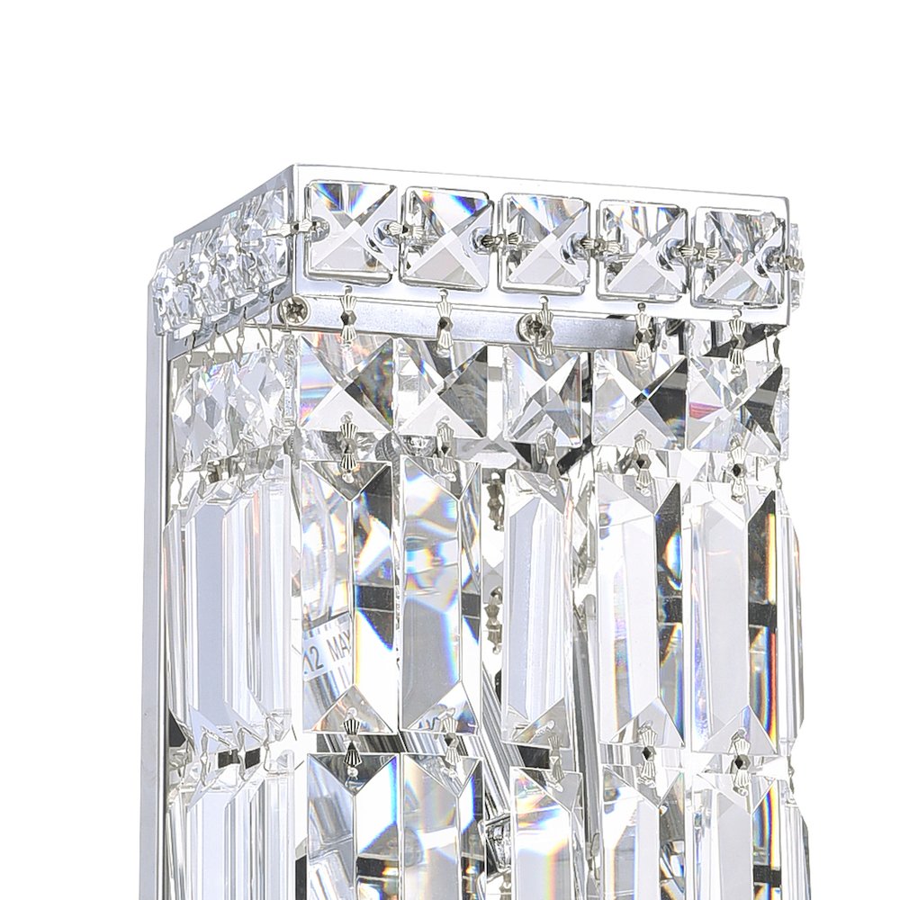 Colosseum 2 Light Bathroom Sconce With Chrome Finish. Picture 3