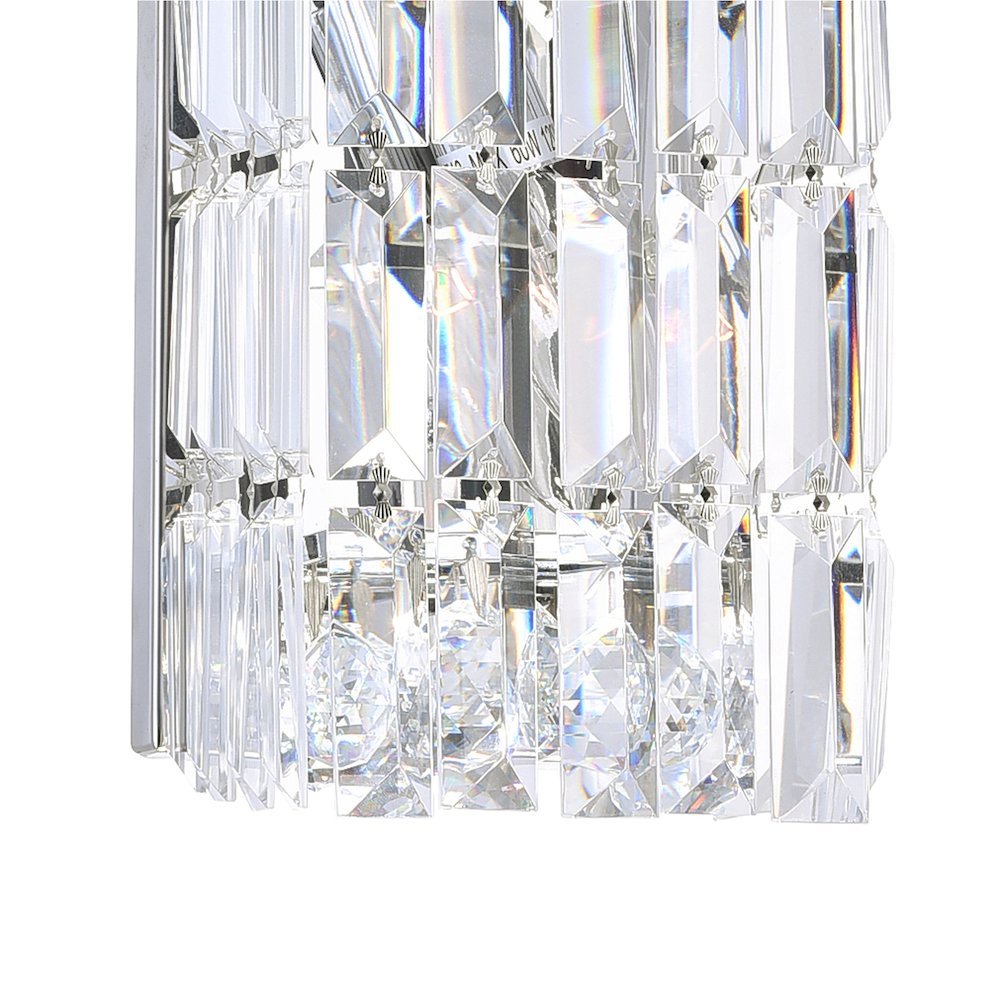 Colosseum 2 Light Bathroom Sconce With Chrome Finish. Picture 4