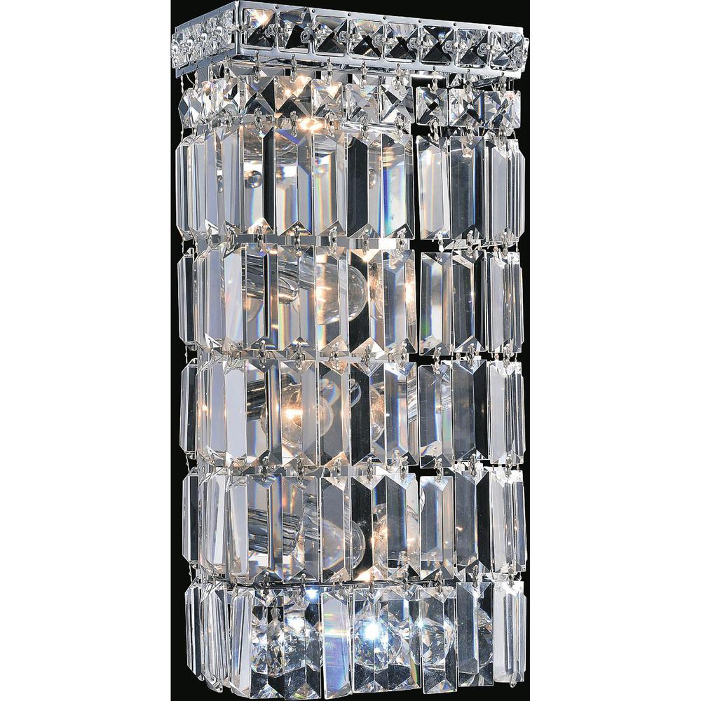 Colosseum 4 Light Bathroom Sconce With Chrome Finish. Picture 1