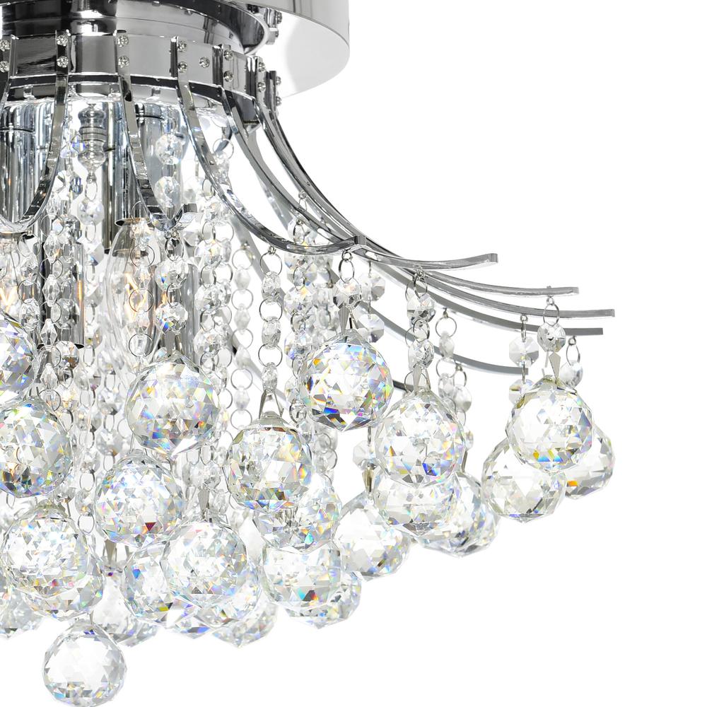 Princess 6 Light Flush Mount With Chrome Finish. Picture 5