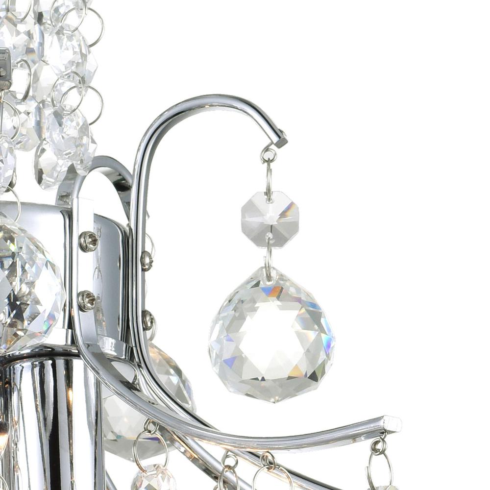 Princess 3 Light Mini Chandelier With Chrome Finish. Picture 3
