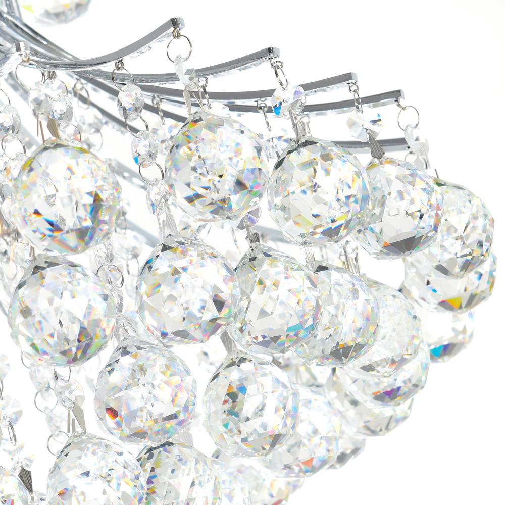 Princess 8 Light Down Chandelier With Chrome Finish. Picture 4