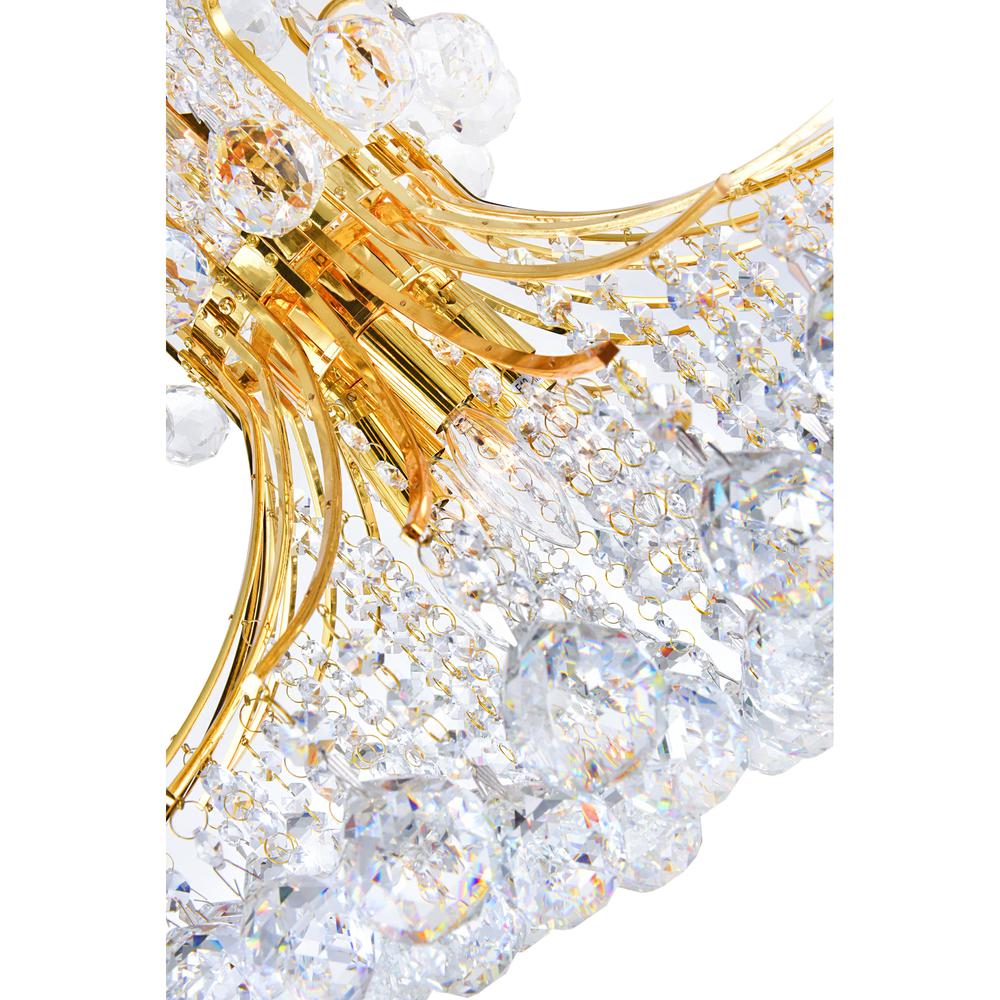 Princess 8 Light Down Chandelier With Gold Finish. Picture 3