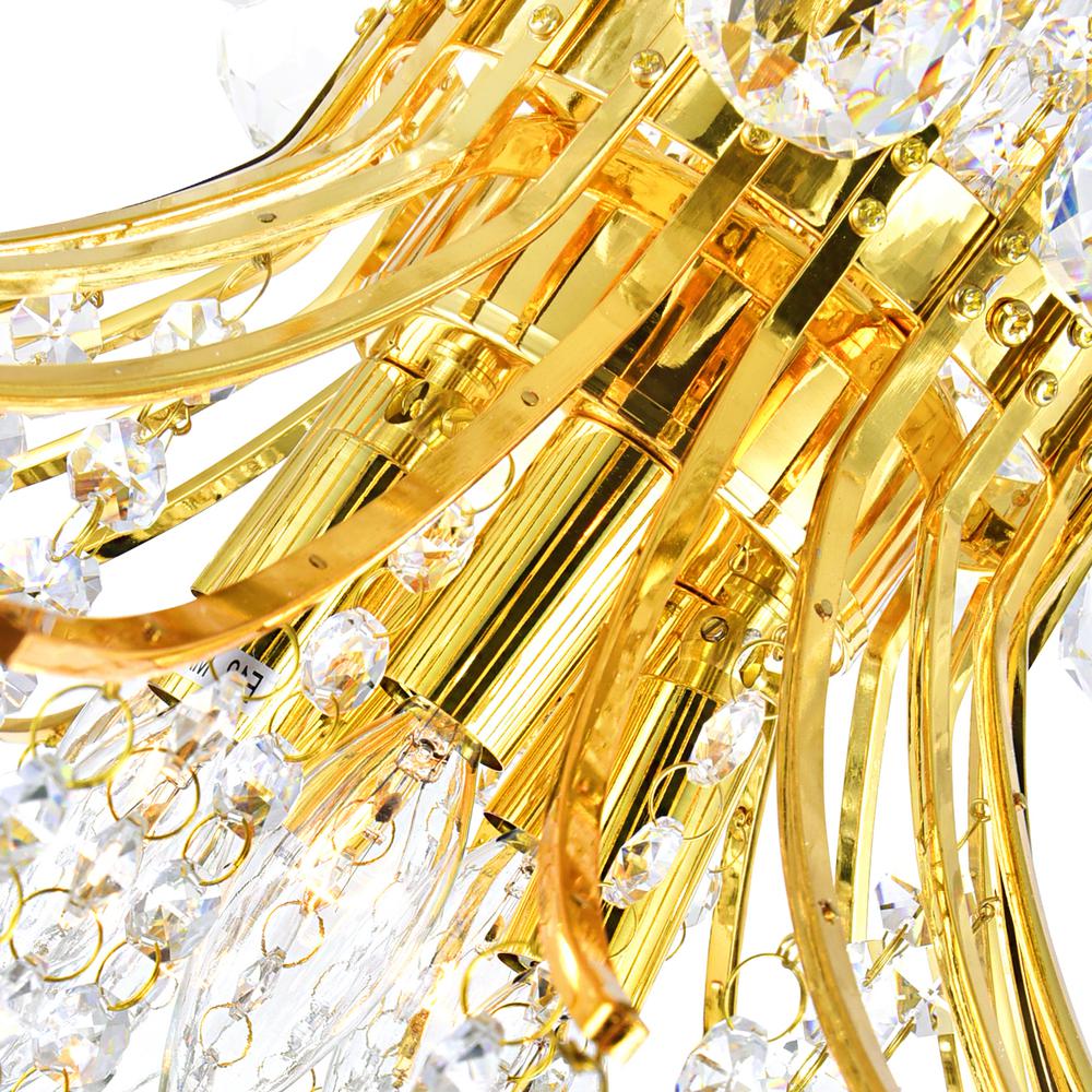Princess 10 Light Down Chandelier With Gold Finish. Picture 6
