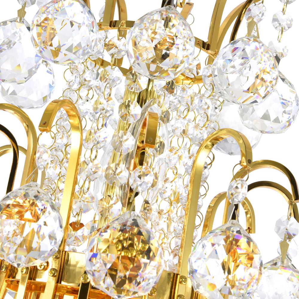 Princess 10 Light Down Chandelier With Gold Finish. Picture 7