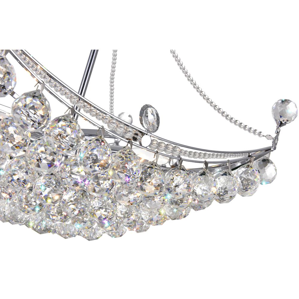 Jasmine 8 Light Down Chandelier With Chrome Finish. Picture 5