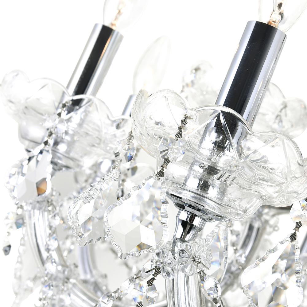 Maria Theresa 13 Light Up Chandelier With Chrome Finish. Picture 3