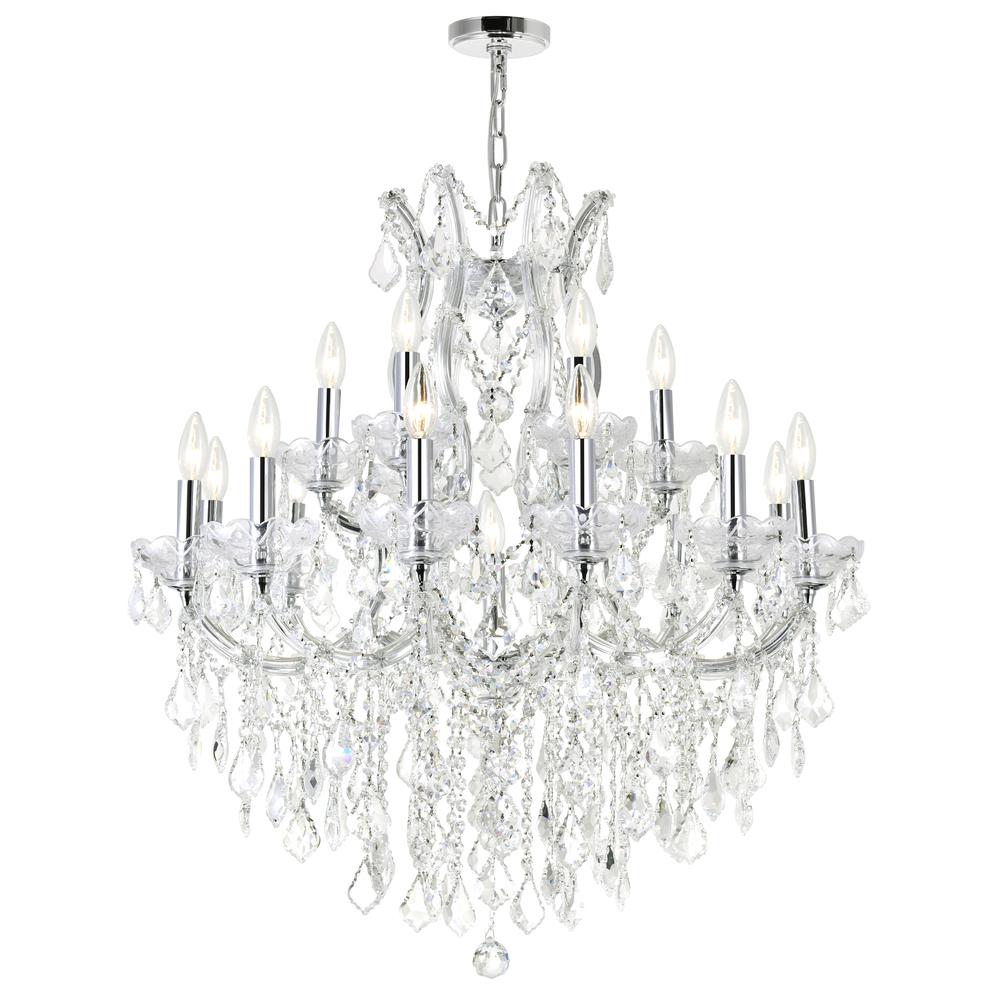 Maria Theresa 19 Light Up Chandelier With Chrome Finish. Picture 2