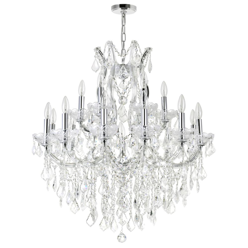 Maria Theresa 19 Light Up Chandelier With Chrome Finish. Picture 6
