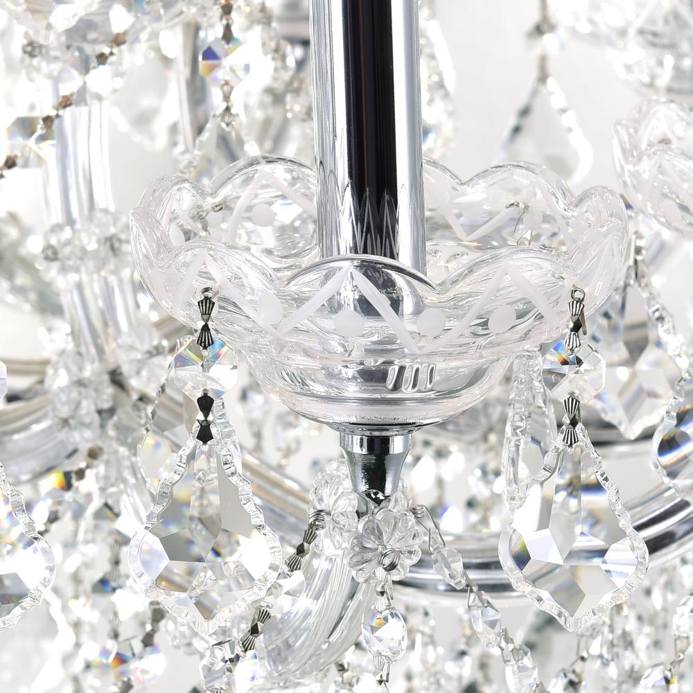 Maria Theresa 33 Light Up Chandelier With Chrome Finish. Picture 4