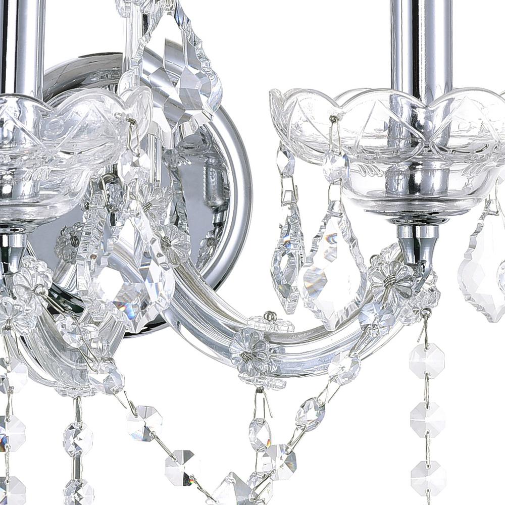 Maria Theresa 2 Light Wall Sconce With Chrome Finish. Picture 5