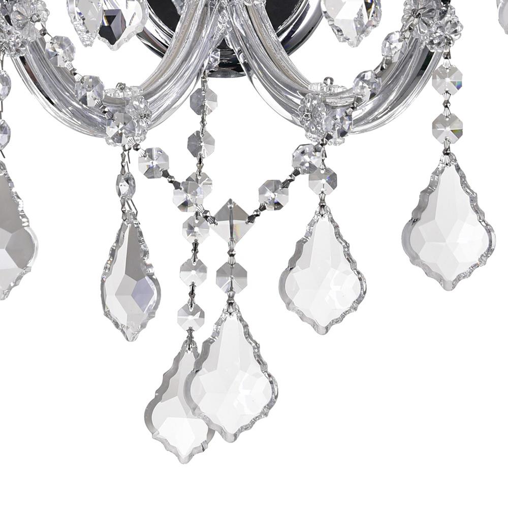 Maria Theresa 3 Light Wall Sconce With Chrome Finish. Picture 2