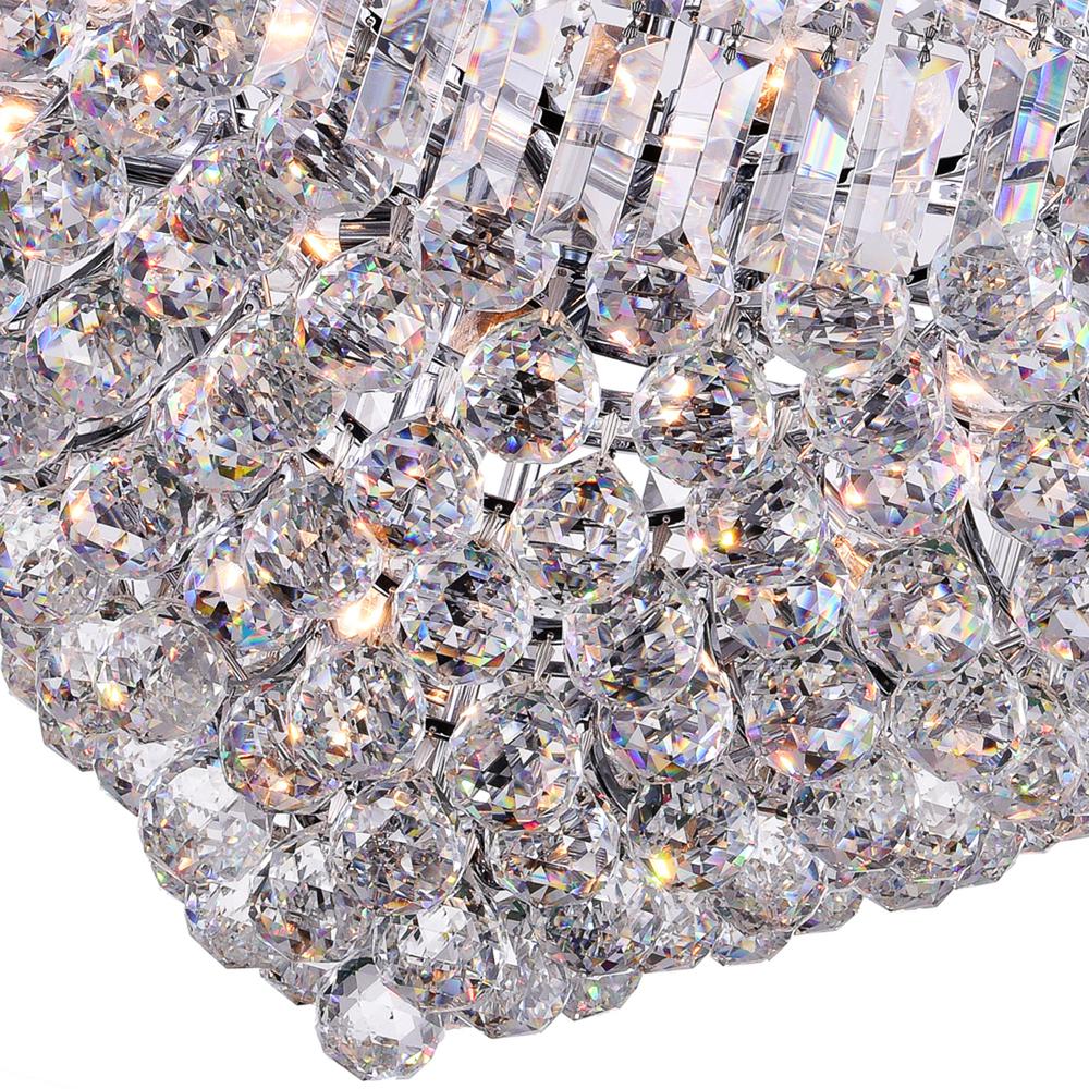 Amanda 15 Light Down Chandelier With Chrome Finish. Picture 4