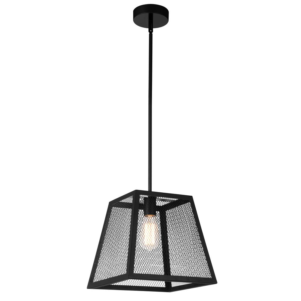 Alyson 1 Light Down Mini Pendant With Black Finish. Picture 13