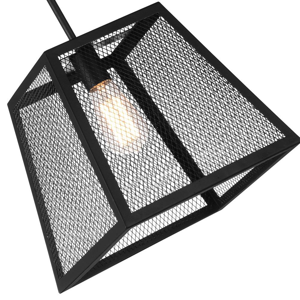 Alyson 1 Light Down Mini Pendant With Black Finish. Picture 9