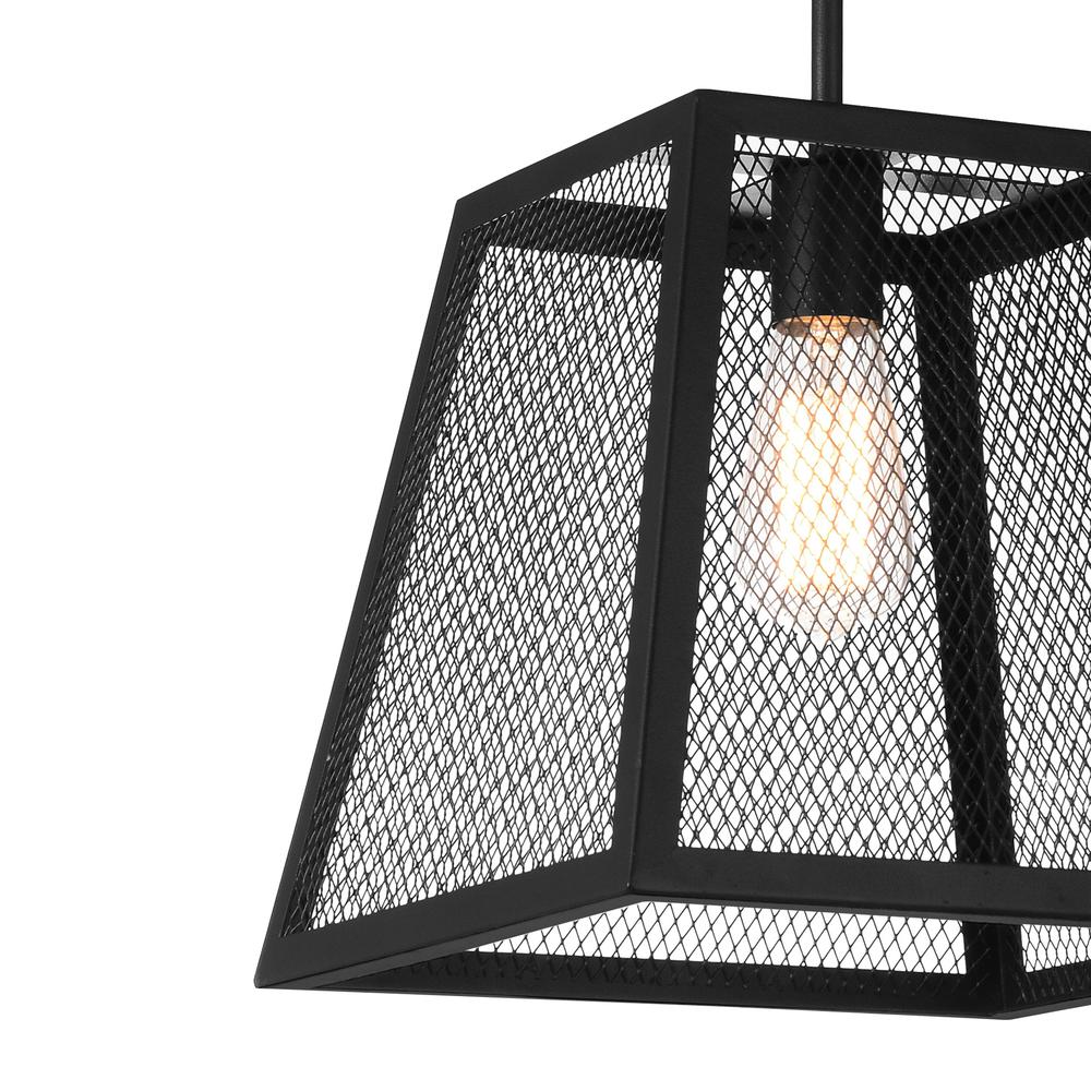 Alyson 1 Light Down Mini Pendant With Black Finish. Picture 11