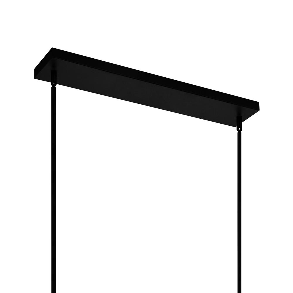 Alyson 5 Light Down Chandelier With Black Finish. Picture 5