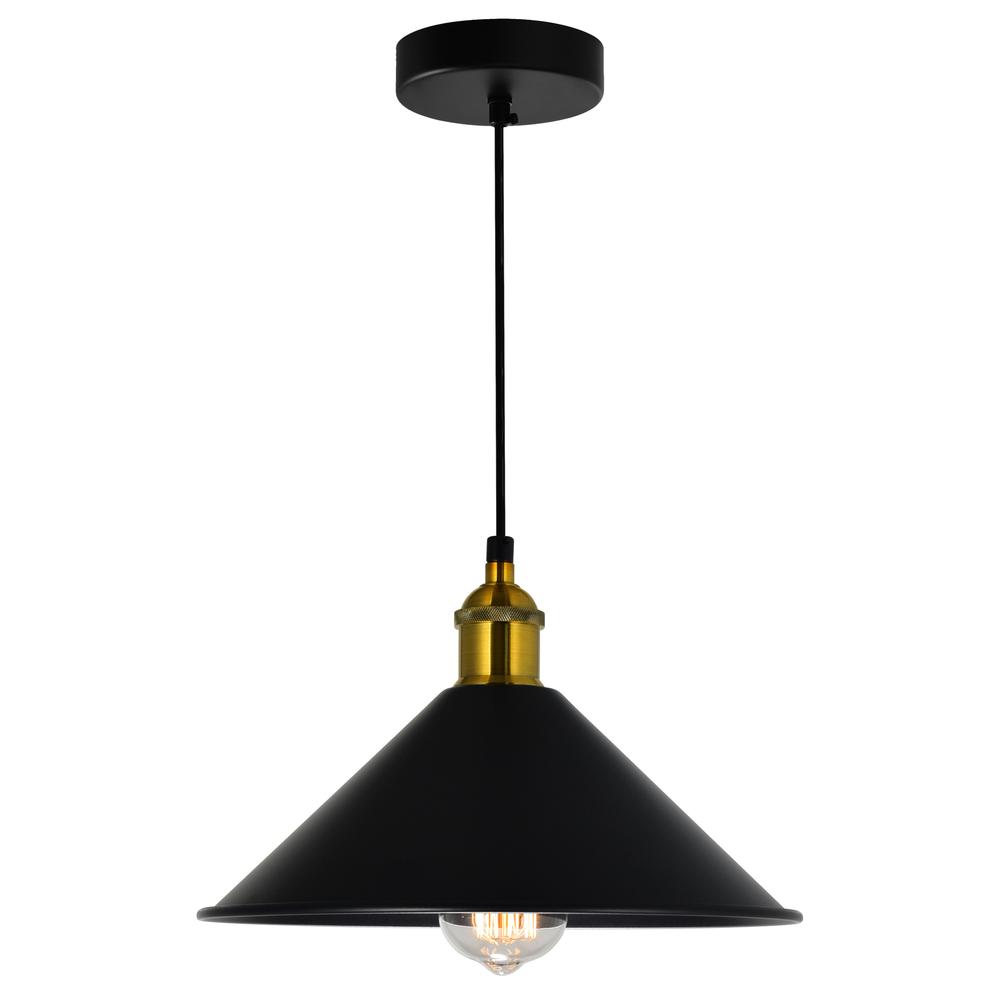 Brave 1 Light Black Mini Pendant. Picture 1