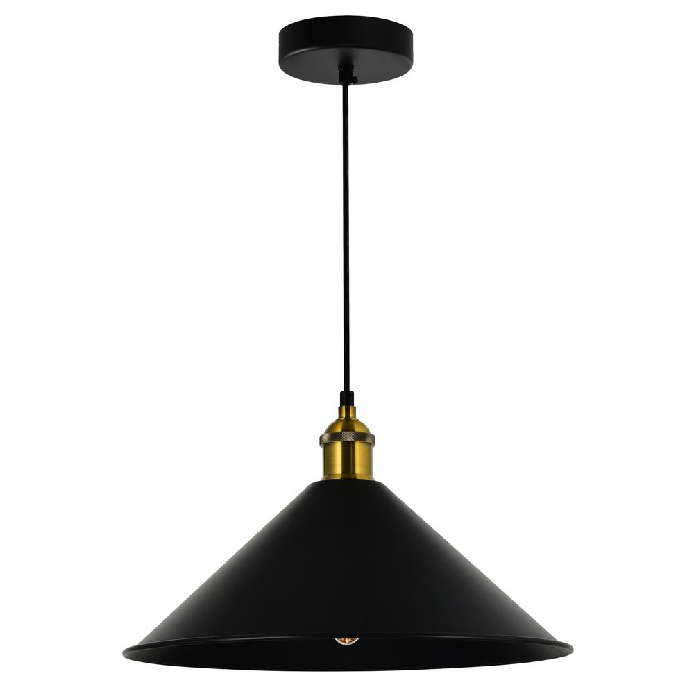 Brave 1 Light Black Mini Pendant. Picture 1